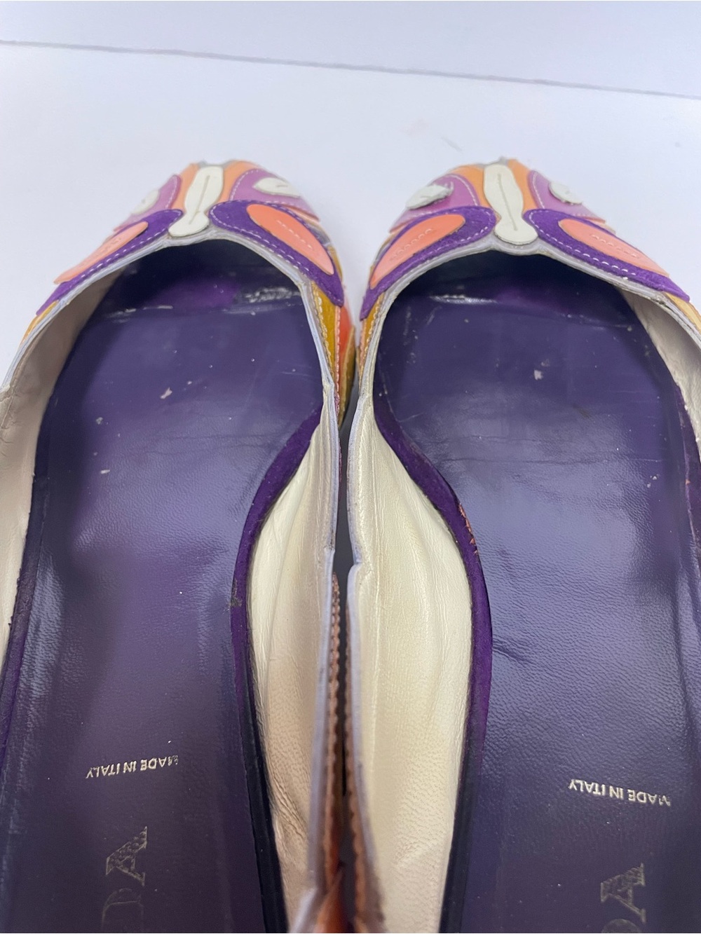 Vintage Prada butterfly Multicolor Flats ballets 41 - Picture 7 of 12